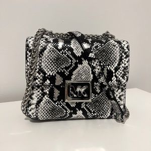 Michael Kors Python Print Leather Crossbody